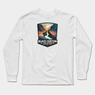 Black Canyon of the Gunnison National Park Emblem Long Sleeve T-Shirt